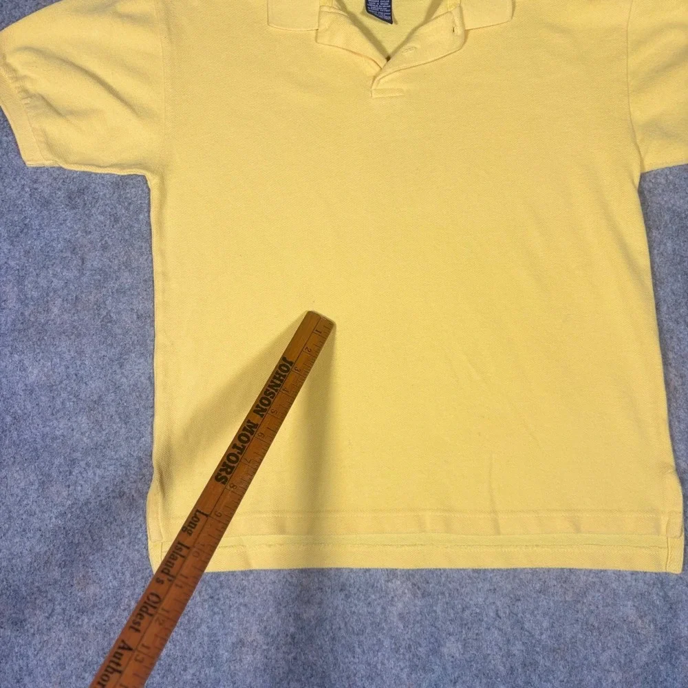 GAP Polo Shirt Boys XL Yellow Short‎ Sleeve Cotton Pique Classic Preppy Top VTG